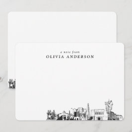Mesa Arizona Sketch Personlig Note Cards Anteckningskort