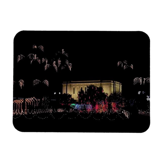 Mesa, Arizona Temple ljus. Magnet (Horisontell)