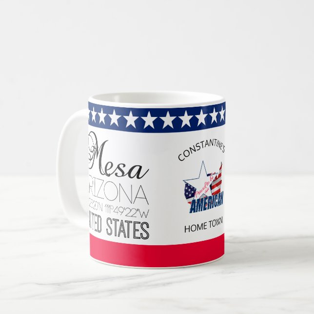 Mesa, Arizona, United Stater elegant Kaffemugg (Framsida vänster)