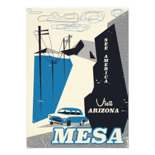 Mesa Arizona vintage stil reseaffisch Fototryck