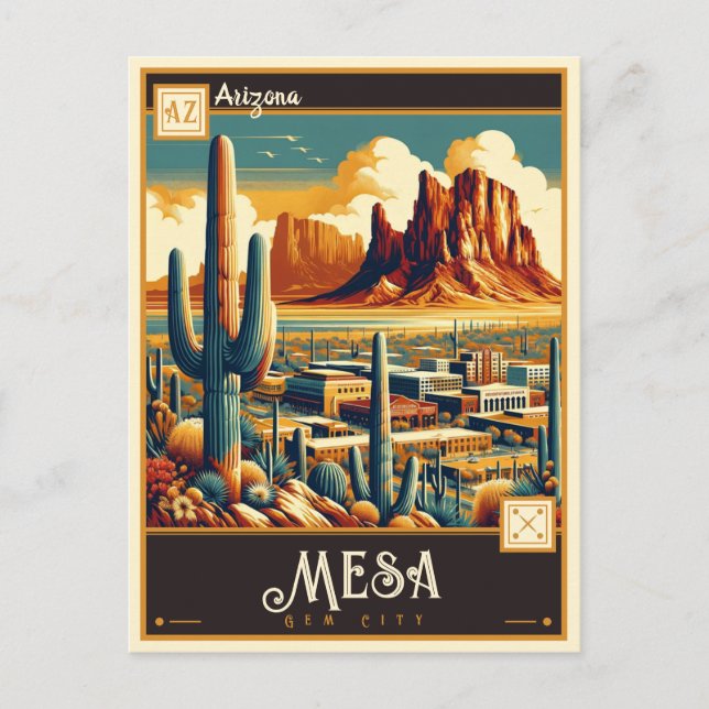 Mesa, Arizona | VINTAGE Vykort (Framsida)