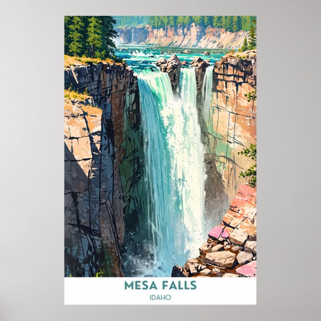 Mesa Falls, Idaho Poster (Framsidan)