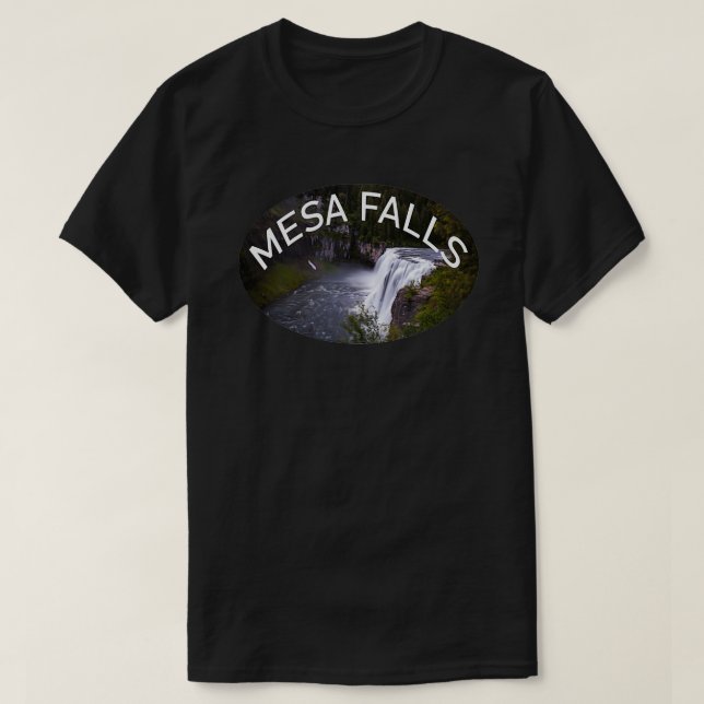 Mesa Falls Island Park Idaho T Shirt (Design framsida)