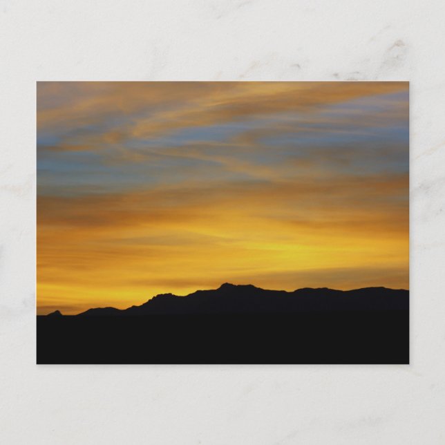 "Mesa Sunset" Ökenfotografering Vykort (Framsida)