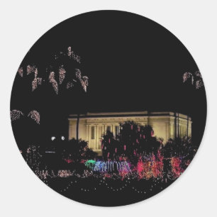 Mesa temple christmas ljusdekal runt klistermärke