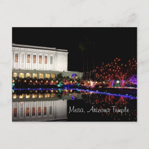 Mesa Temple-ljus vykort