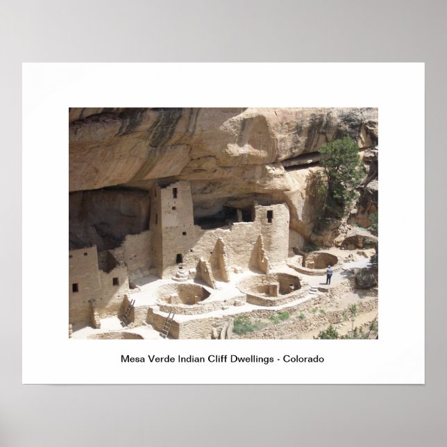 Mesa Verde Indian Cliff Dwellings Poster (Framsidan)