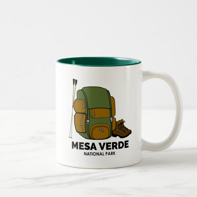 Mesa Verde National Park Backpack Två-Tonad Mugg (Höger)