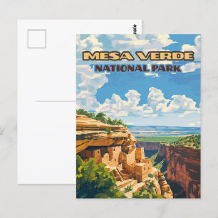 Mesa Verde National Park Colorado Cliff House Vykort