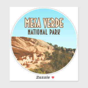 Mesa Verde nationalpark Colorado Klistermärken