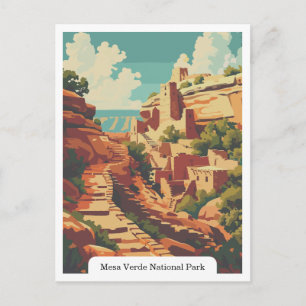 Mesa Verde nationalpark, Colorado USA Vykort