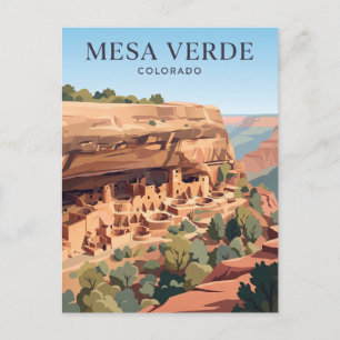 Mesa Verde nationalpark Colorado Vykort