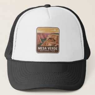Mesa Verde Nationalpark - Vintage-märke Keps