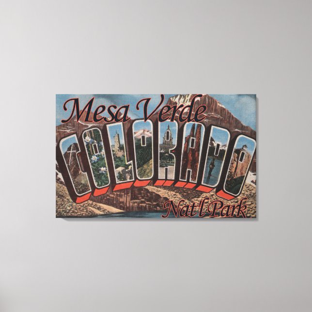 Mesa Verde Nat'l Park, Colorado Canvastryck (Framsida)