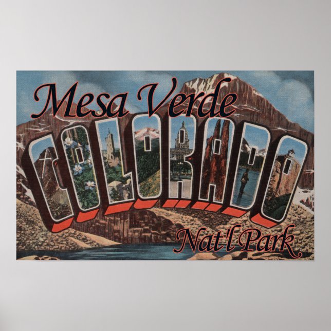 Mesa Verde Nat'l Park, Colorado Poster (Framsidan)