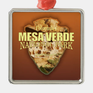 Mesa Verde NP (pilhuvud) Julgransprydnad Metall