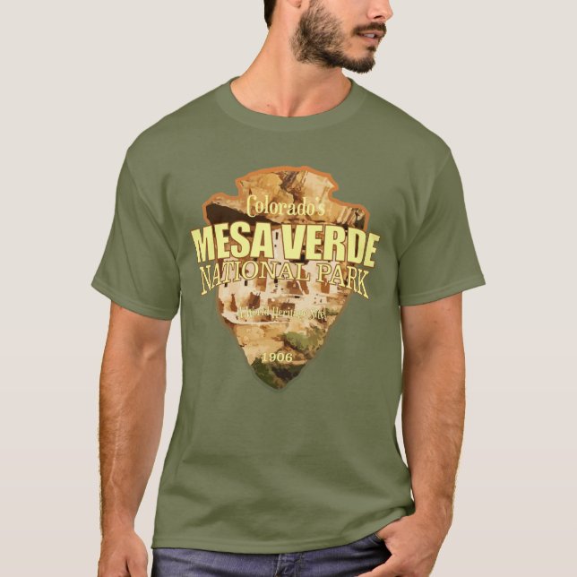 Mesa Verde NP (pilhuvud) T Shirt (Framsida)