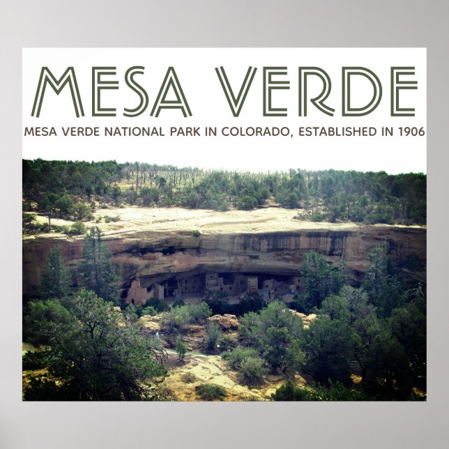 Mesa Verde Poster (Framsidan)