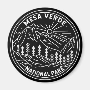 Mesa Verdes nationalpark Colorado Monoline Magnet