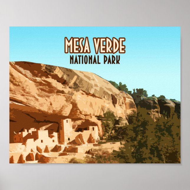 Mesa Verdes nationalpark Colorado Poster (Framsidan)