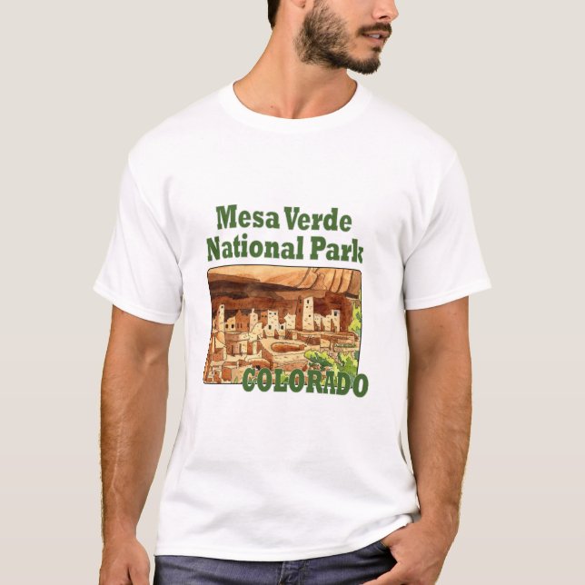 Mesa Verdes nationalpark, Colorado T Shirt (Framsida)