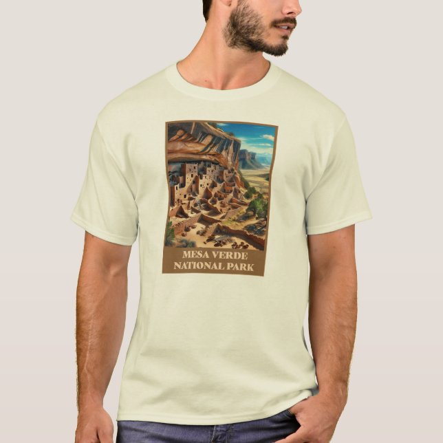 Mesa Verdes nationalpark Colorado T Shirt (Framsida)