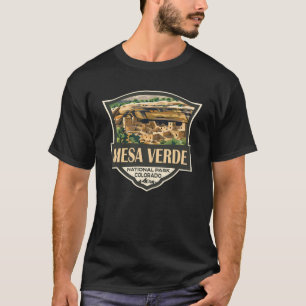 Mesa Verdes nationalpark Illustration Travel Art T Shirt