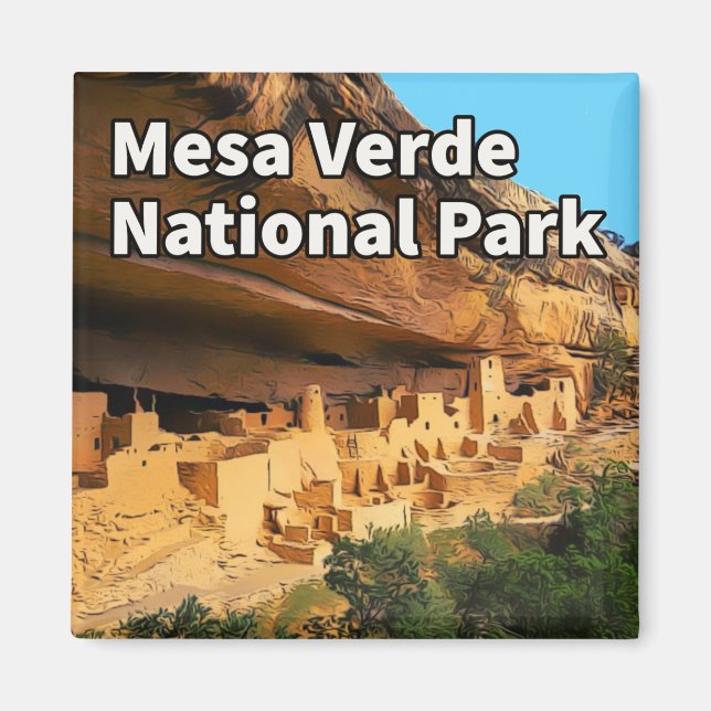 Mesa Verdes nationalpark Magnet (Framsidan)