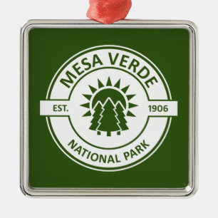 Mesa Verdes nationalpark Sol Träd Julgransprydnad Metall