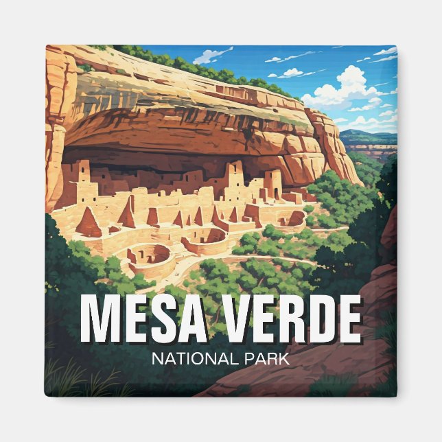 Mesa Verdes nationalparksresor Magnet (Framsidan)
