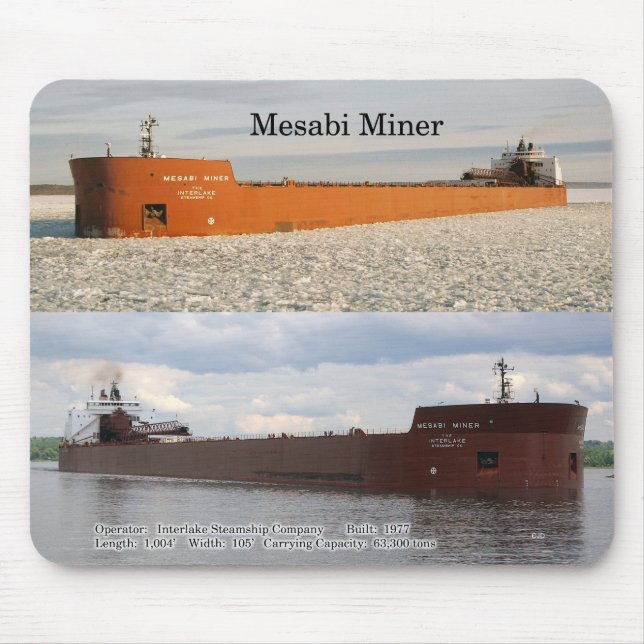 Mesabi Miner mousepad Musmatta (Framsidan)