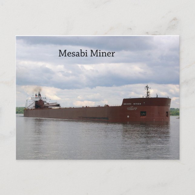 Mesabi Miner-postkort Vykort (Framsida)