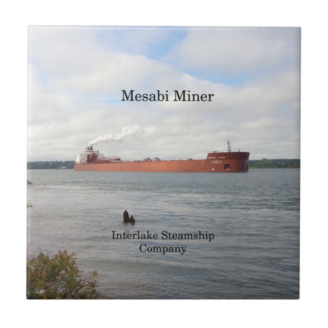 Mesabi Miner Tile Kakelplatta (Framsidan)