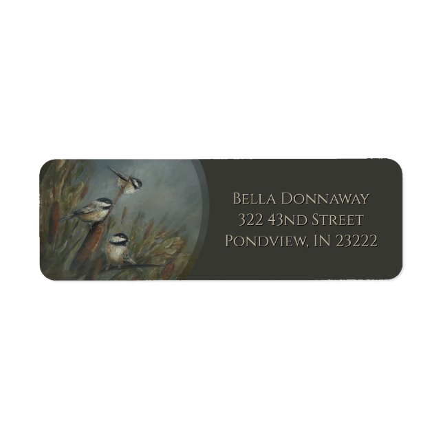 Mesarens damm returadress etikett (Framsidan)