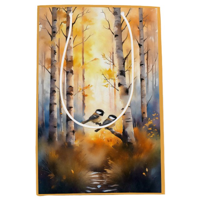Mesartsångare i en höstskog (Framsidan)