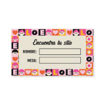 Meseros Seating Plan Boda Original Divertida