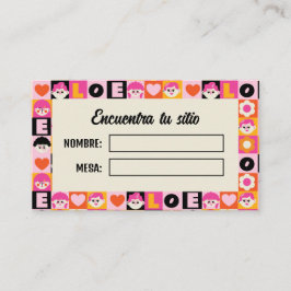 Meseros Seating Plan Boda Original Divertida Placeringskort