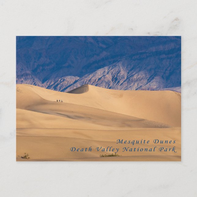 Mesganska Dunes Death Valley National Park vycard Vykort (Framsida)