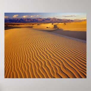 Mesganska Flat Sand sanddyner i Dödsdalen Poster