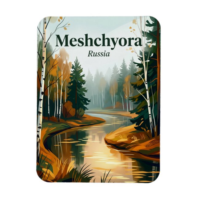 Meshchyora nationalpark Ryssland Magnet (Vertikal)
