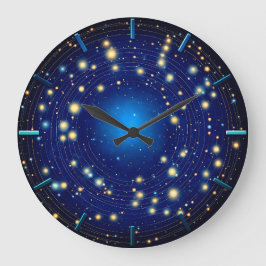 Mesmerierad av Nattens Himlar Stor Klocka