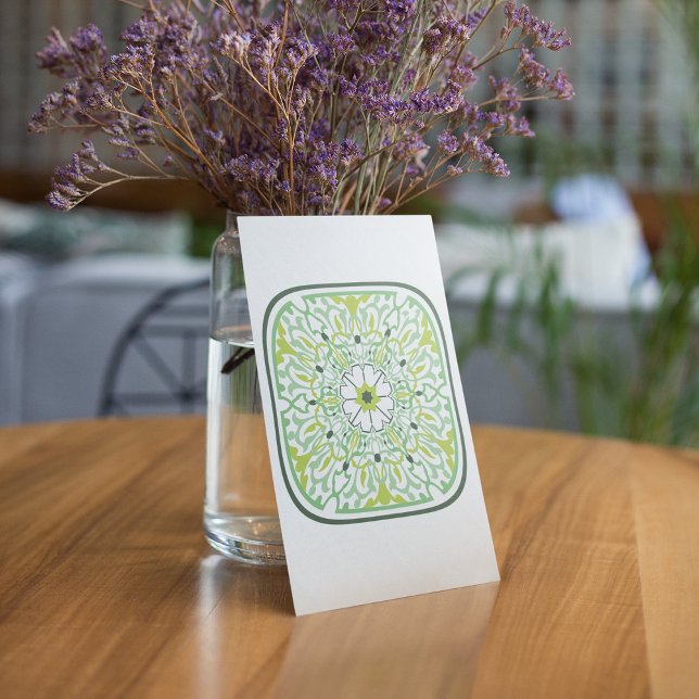 Mesmeriserande Grönt Flowers Inbjudningar (Skapare uppladdad)