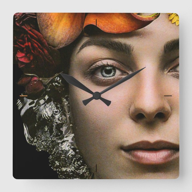 Mesmerize Fyrkantig Klocka (Framsida)