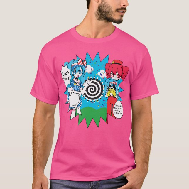 Mesmerizer Hatsune Miku och Kasane Teto T Shirt (Framsida)