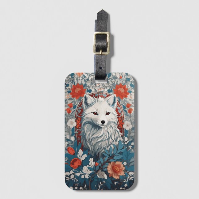 Mesmerizing Artic Fox Wildlife Bagagebricka (Framsida vertikal)