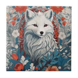 Mesmerizing Artic Fox Wildlife Kakelplatta