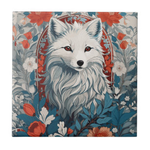 Mesmerizing Artic Fox Wildlife Kakelplatta