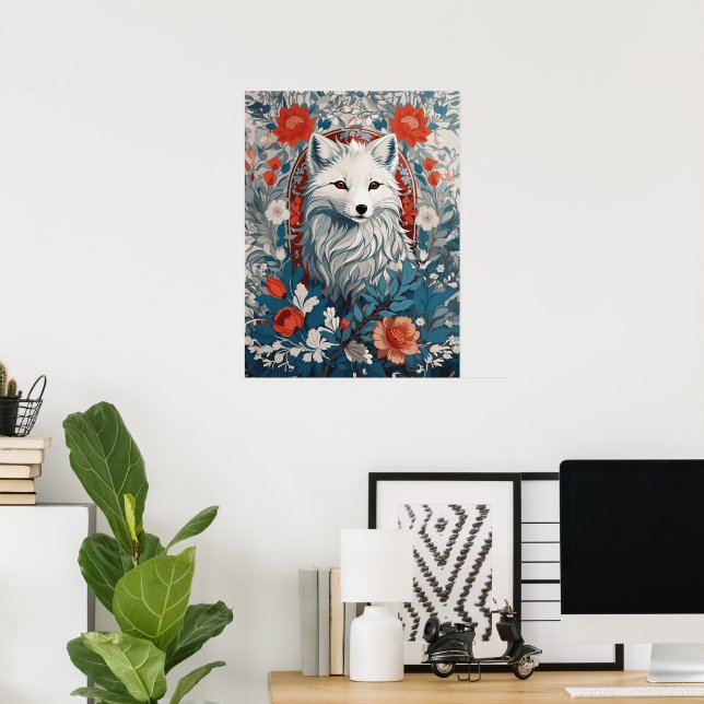 Mesmerizing Artic Fox Wildlife Poster (Hemmakontoret)