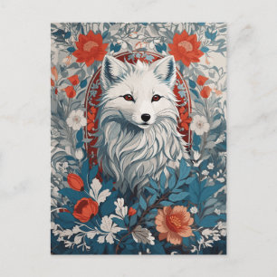 Mesmerizing Artic Fox Wildlife Vykort