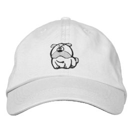 Mesmerizing Bulldog Embroized Hat Broderad Keps